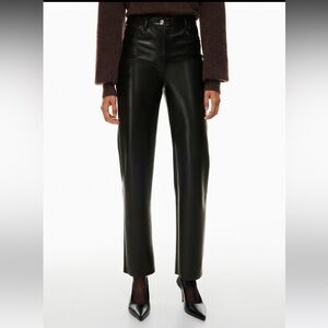 Aritzia Wilfred Melina Leather Pants